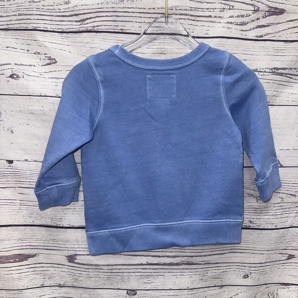 OshKosh B'gosh Blue Sweatshirt with Sporty Number 9 Size 6-9 Months